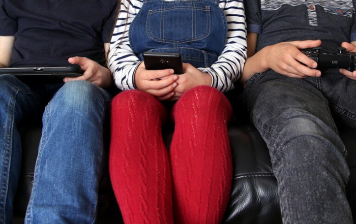 Children addicted to screens